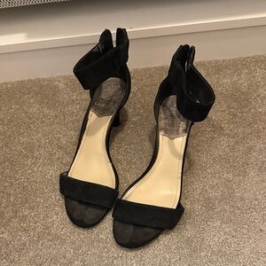 Vince Camuto Black Suede Heels